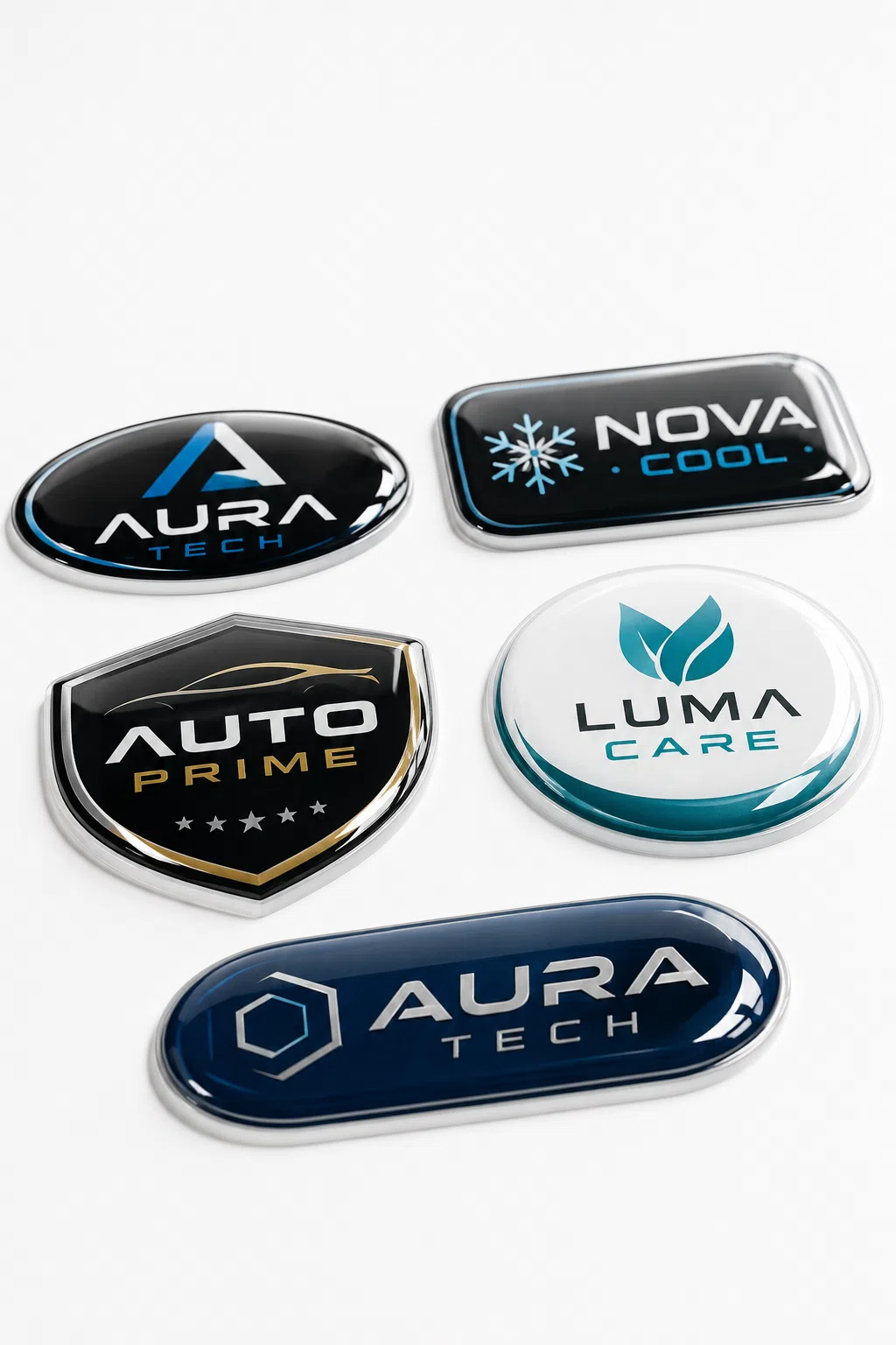 3D dome resin stickers with raised polyurethane crystal bubble gloss